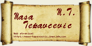 Maša Tepavčević vizit kartica